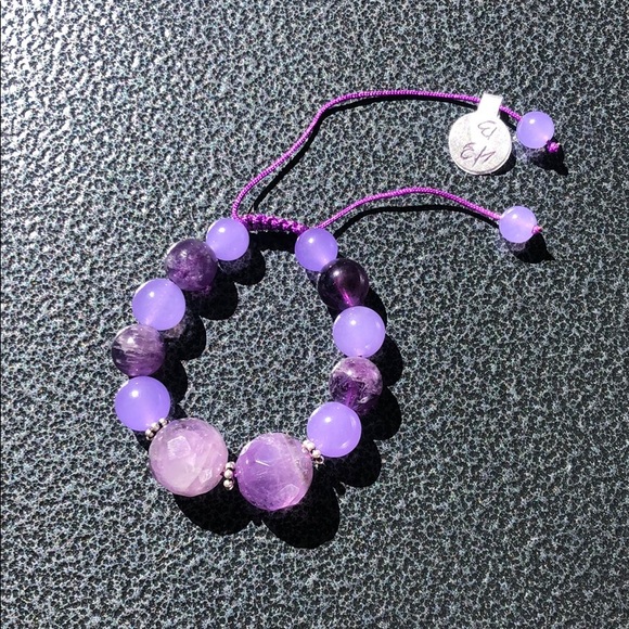 Handmade amethyst bracelet - Picture 2 of 3